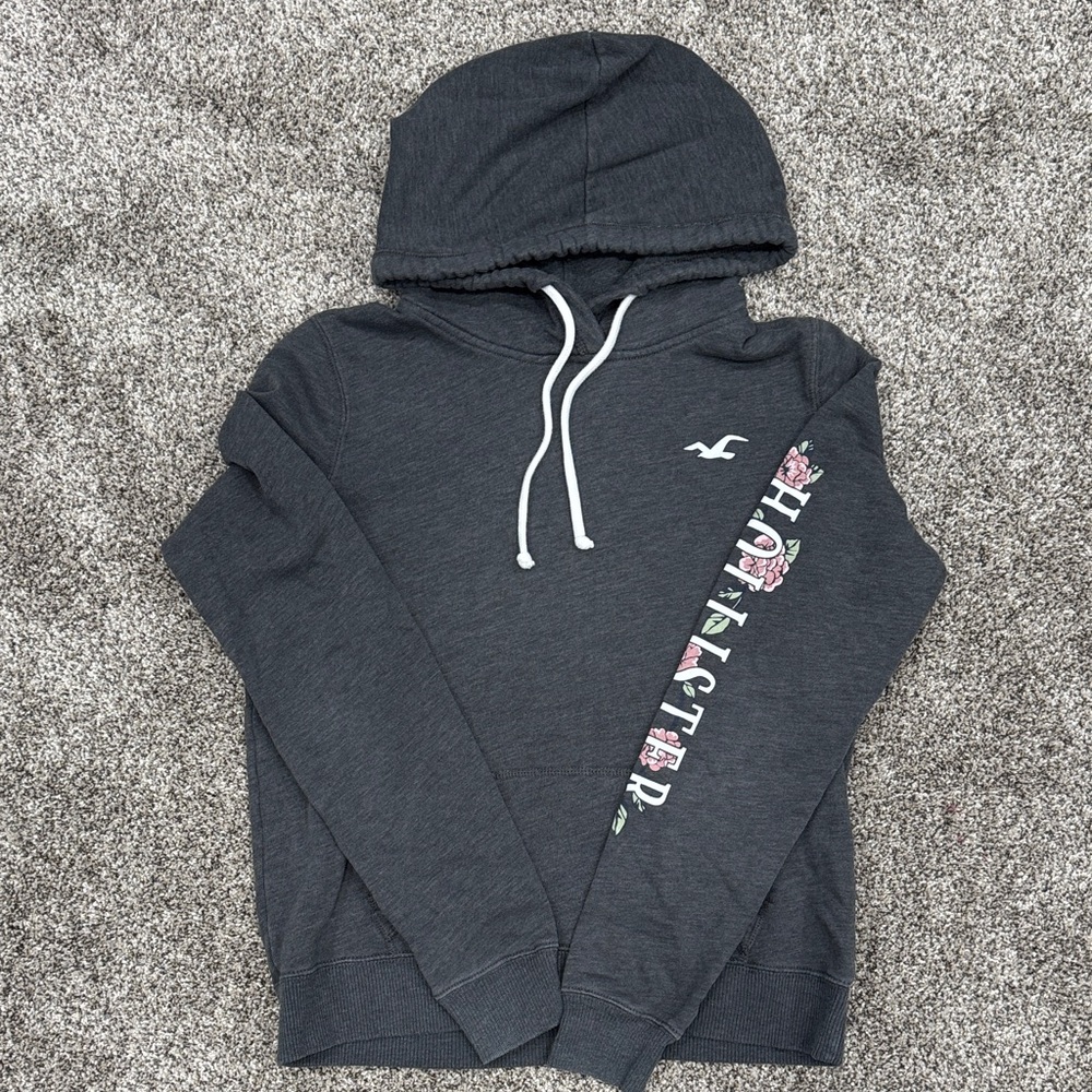 Hollister Dark Gray Hoodie ~ Women's Size Medium